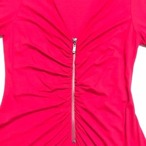 Nine West knee length dress w/ front zipper
